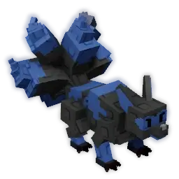 Corrupted Kitsune pet in Grow a Garden, nine-tailed fox with purple corruption effects and dark aura